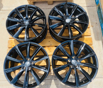 19" Gloss Black Wheels 19x8.5 5x114.3 for Tesla Model 3 and Y Set of 4 Rims