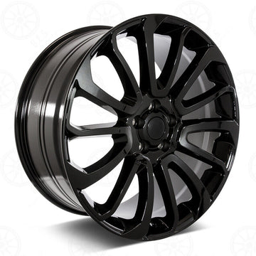One Single Spare 22x10 +50 Gloss Black Wheel Fit Range Rover Land Rover 22" Rim