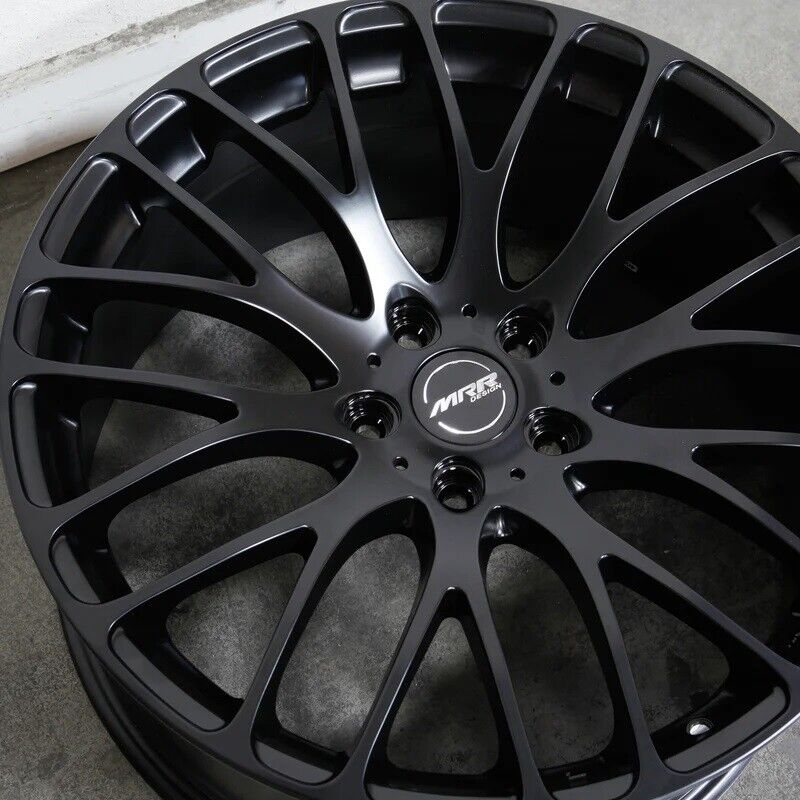 20x10.5 MRR HR6 Wheels 5x114.3 +40 Aggressive Fit Matte Black Concave ...