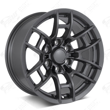 17x8 Flow Forged Gunmetal Wheels Fit Toyota 4Runner Tacoma 6x139 +0 Rims Set