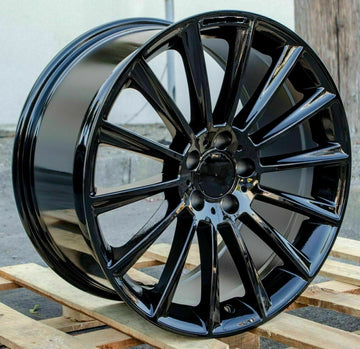 18" Wheels Fit Mercedes S430 S500 E320 E500 CLK SLK CL 18x8.5 18x9.5 Black Rims