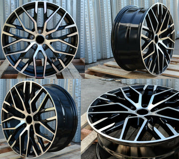 19x8.5 Wheels Fits Audi A4 A5 S4 S6 VW Jetta Phaeton 19 Inch +32 5x112 Rims