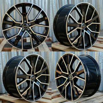 20" Black Wheels Fits Audi A4 A5 S4 S5 A6 A7 A8 Q5 20x9.0 +33 5x112 Rims Set 4