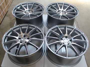 19" MRR GF6 Silver Wheels 19x8.5 / 19x9.5 5x114.3 Lexus Infiniti Mazda Hyundai