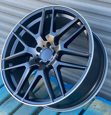 22" Black Wheels Fits Mercedes GLS GLE ML63 GL63 ML550 22x10 5x112 Rims Set 4