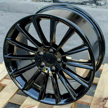 20" Black Wheels Fit Mercedes S600 S550 S560 CL500 CL550 20x8.5/20x9.5 Rims Set