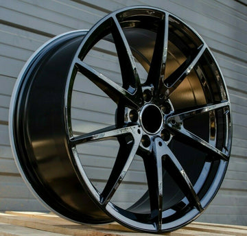 19x8.5 / 19x9.5 Black Wheels Fit Mercedes S430 S500 S550 E55 19 Inch Rims Set 4