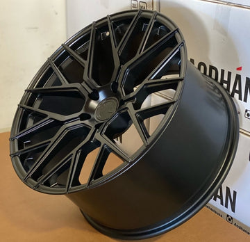 20x9 Aodhan AFF9 5x112 +30 Flow Forged Matte Black Wheels (Set of 4)
