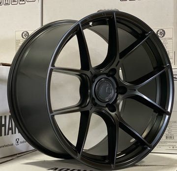 18" Aodhan AH11 Wheels 18x9.5 +35 5x114.3 Matte Black Rims (Set of 4)