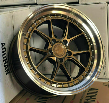 Aodhan DS08 Wheels 19x9.5 +22 5x114.3 Bronze 19 Inch Rims Set 4