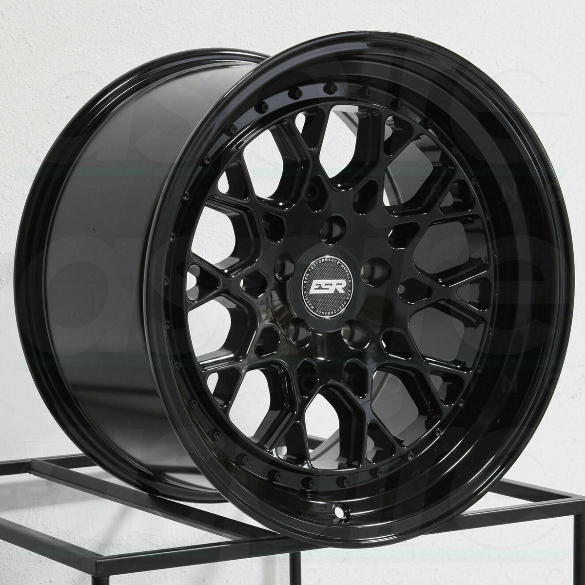 ESR CS3 Gloss Black Wheels 18x10.5 +22 5x114.3 18 Inch Deep Dish Rims ...
