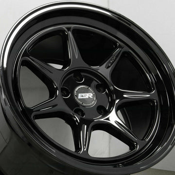 19" ESR CR7 Gloss Black Wheels 19x10 +25 / 19x11 +25 5x114.3 Rims Set 4