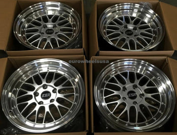 ESR SR05 18x8.5 +30 5x114.3 Silver 18" Wheels Fit Scion TC Xb Legacy Honda Lexus
