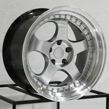 18x8.5 +30 / 18x9.5 +35 5x114.3 Silver ESR SR06 Wheels 18 Inch Rims Set 4