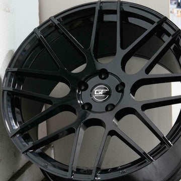 20" MRR GF7 20x10.5 5x120 +40 Gloss Black Ground Force Wheels Aggressive Fit