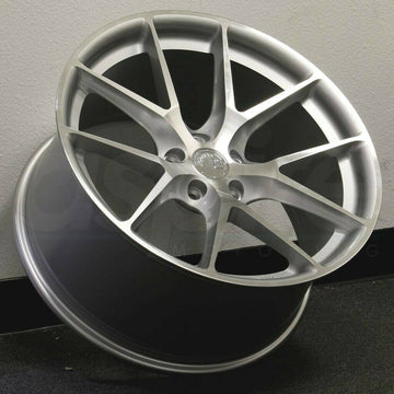 Aodhan AFF7 20" Matte Silver Machined Face Wheels 20x9 +30 5x120 Rims Set 4