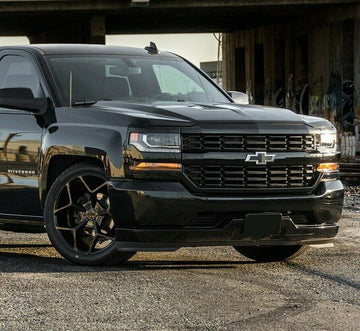 22x10 MRR Mesh Gloss Black Wheels Fits Tahoe Silverado 1500 GMC 6x135 / 6x139.7