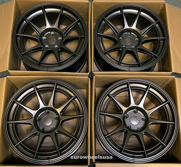 ESR SR13 Matte Bronze Wheels 18x9.5 +15 5x114.3 Concave Rims 18" Set 4