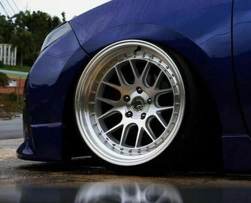 19x11 +15 5x114.3 AodHan DS06 Wheels Silver Machined Concave 19" Rims Set of 4