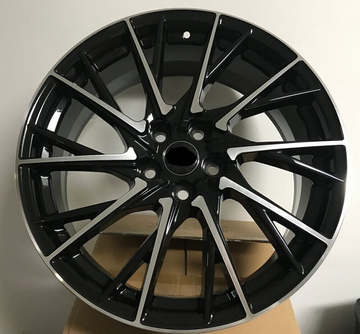 19" Wheels For Lexus Toyota 19x7.5 +35 5x114.3 CB60.1 Black Machined Rims Set 4