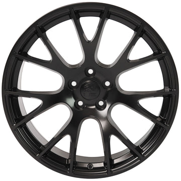 22x10 Wheels For Dodge Ram 1500 Dakota Durango Satin Black Rims 5x139.7 +25