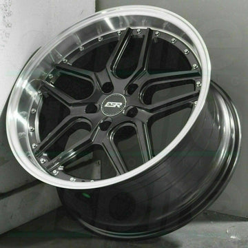 19 ESR CS15 Graphite Machined Lip Wheels 19x8.5 +30 5x120 Rims Set 4