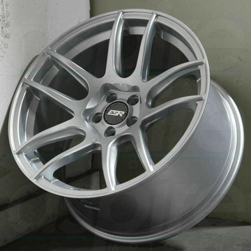 18x9.5 5x114.3 +22 ESR CS8 Wheels Hyper Silver 18 Inch Rims Set of 4