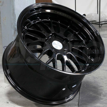 19 Inch ESR SR05 Gloss Black Wheels 19x9.5 +35 5x120 Deep Lip Rims Set 4