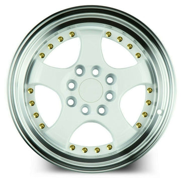 AodHan AH03 16x8 4x100 / 4x114.3 +15 White Wheels 16 Inch Rims Set  4