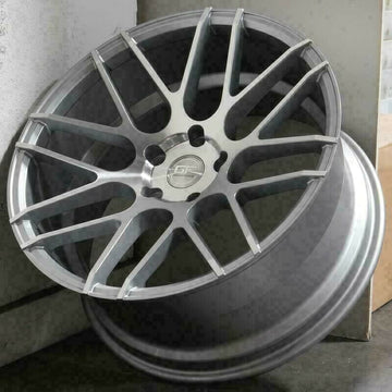 19"  GF7 SILVER 19x8.5 / 19x9.5 WHEELS FOR MERCEDES E320 E350 E500 S430 S550
