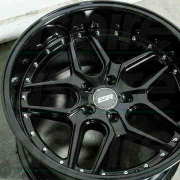 19 ESR CS15 Black Wheels 19x8.5 +30 5x114.3 Rims Set Fits Accord Lexus Maxima