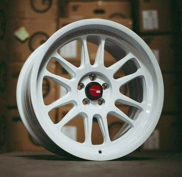 18" Aodhan Ah07 White Wheels 18x8.5 +35 18x9.5 +30 5x100 Rims Staggered Set 4