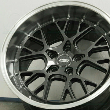 18x8.5 5X100 +30 ESR CS11 18" Gun Metal Wheels For Corolla Camry Celica TC VW