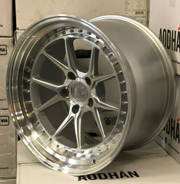 Aodhan DS08 19x11 +22 5x114.3 Silver Machined 19 Inch Wheels Set 4