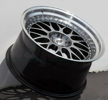 19 Inch ESR SR01 Gloss Graphite Wheels 19x9.5 / 19x10.5 +22 5x114.3 Rims Set 4