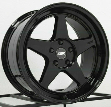 19" ESR CR5 Gloss Black Wheels 19x9 +20 / 19x10 +25 5x114.3 Rims Set 4