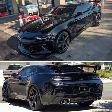 Flow Forged MRR FS05 Black 19" Wheels 19x10/19x11 Fits Camaro Ford Mustang GT