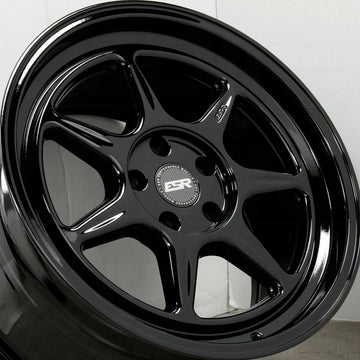 19" ESR CR7 Gloss Black Wheels 19x10.0 +25 5x114.3 Rims Set 4