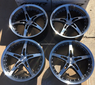 MRR GT5 WHEELS SET 19X8.5 +35/19x9.5 +40 5X114.3 DEEP DISH 19" RIMS Fit ACCORD