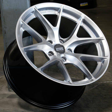 18x10.5 +22 ESR RF2 Concave Wheels 18" 5x114.3 Silver Rotary Forged Rims Set 4
