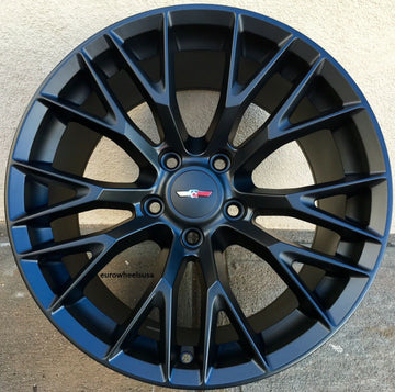 18 Inch Wheels 18x8.5 5x120.65 Black Fit Corvette Firebird Camaro 18" Rims Set 4