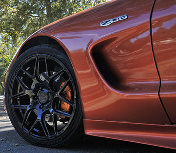 MRR FS01 Flow Forged Gloss Black 19x9.5 20x11 Wheels For C5 Corvette Z06 Rims