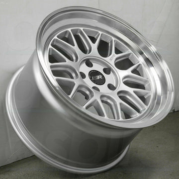 18x10.5 5x120 +22 ESR CR1 Wheels 18" Hyper Silver Rims Set 4