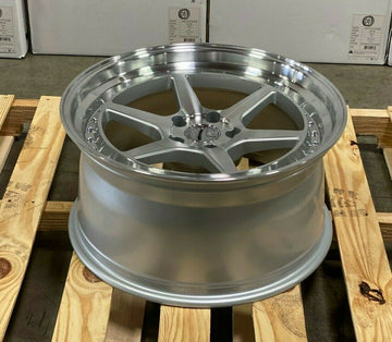 18x8.5 +35 / 18x9.5 +30 Aodhan DS09 Wheel 5x114.3 Silver Machined Rims 18" Set 4