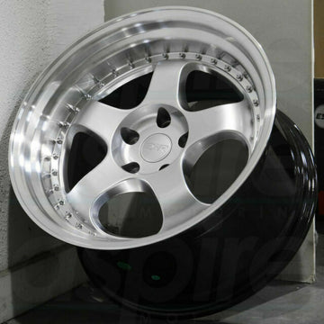 18x9.5 +35 5x114.3 Silver ESR SR06 Wheels 18 Inch Rims Set 4