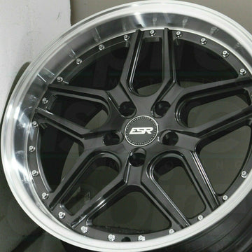 ESR CS15 Wheels 18x8.5 +30 5x100 Graphite Gunmetal Deep Dish 18 Inch Rims Set 4