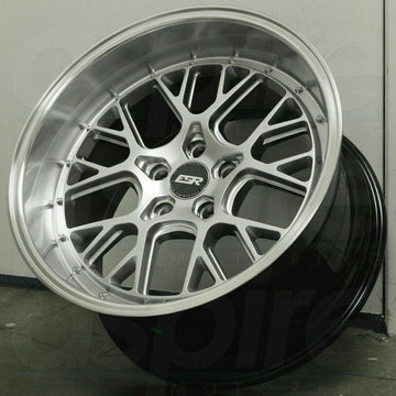 18x9.5 5x100 +35 ESR CS11 18 Inch Hyper Silver Wheels Set of four