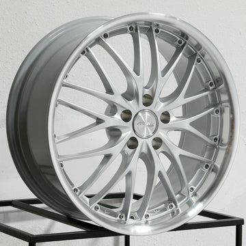20" MRR GT1 Wheels 20x8.5 +35 5x112 Hyper Silver Machine Lip Wheels (Set of 4)