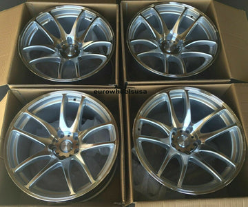 18x10.5 5x100 +22 ESR SR08 Machined 18 Inch Concave Rims Set of 4