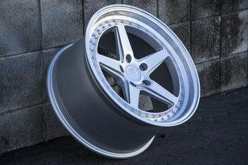 18x9.5 +15 5x114.3 Aodhan DS05 Wheels Silver Machined Face 18 Inch Rims Set 4